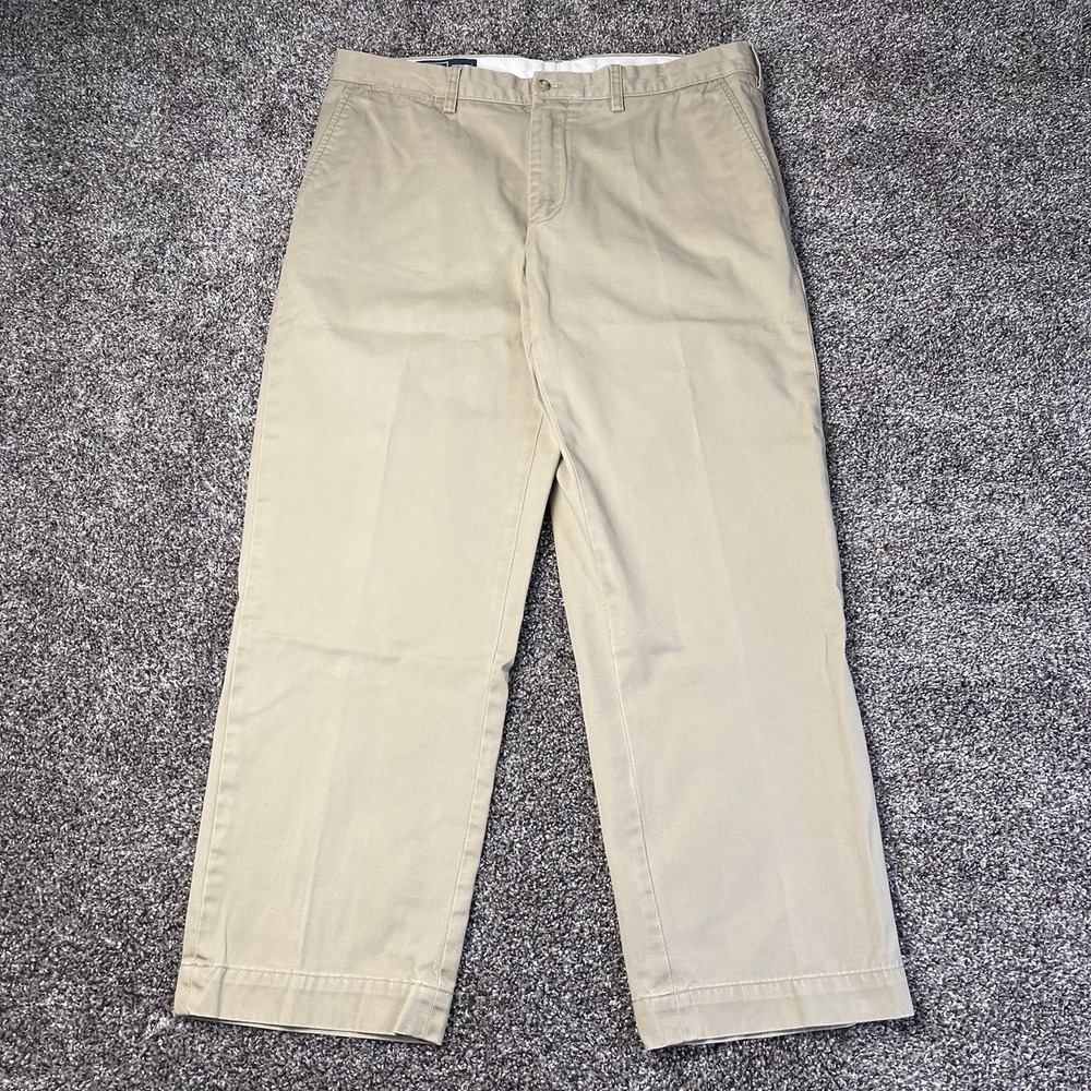 Vintage Polo Ralph Lauren Men Size 36x29 Preston Pants Khaki Beige Chinos Cotton